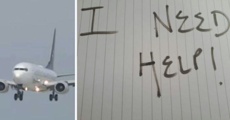 Heroic Flight Attendant Leaves A Hidden Note To Save A Teenager From A Human Trafficker